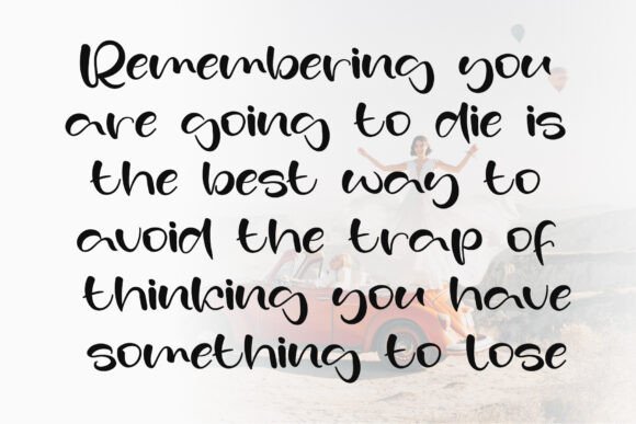Monday Whisper Font PNG with transparent background - Preview 4