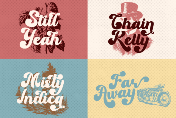 Party Fantasia Font PNG with transparent background - Preview 1