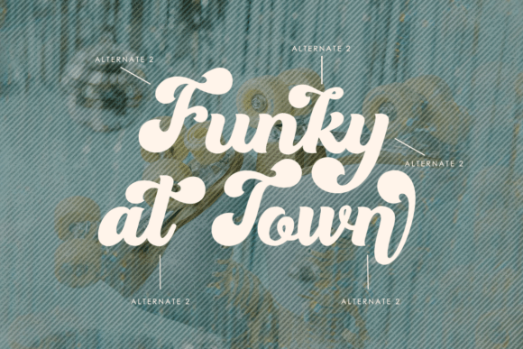 Party Fantasia Font PNG with transparent background - Preview 3