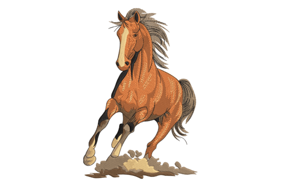 Wild Running Horse