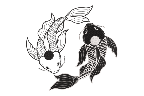 Yin Yang Koi Fish