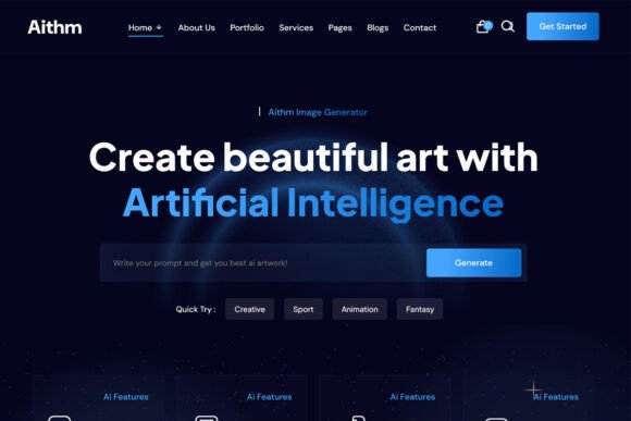 Aithm - AI Agency Startup HTML Template