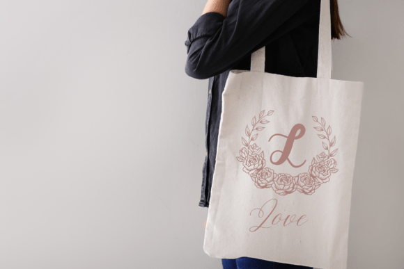 Beautiful Flower Monogram Font - Preview 4