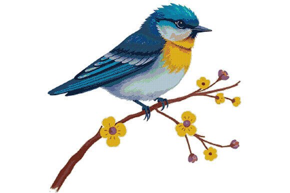 Bluebird Cross Stitch Pattern
