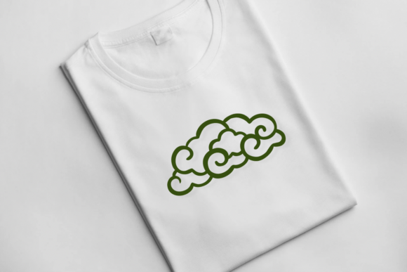 Chinese Cloud Font PNG with transparent background - Preview 5