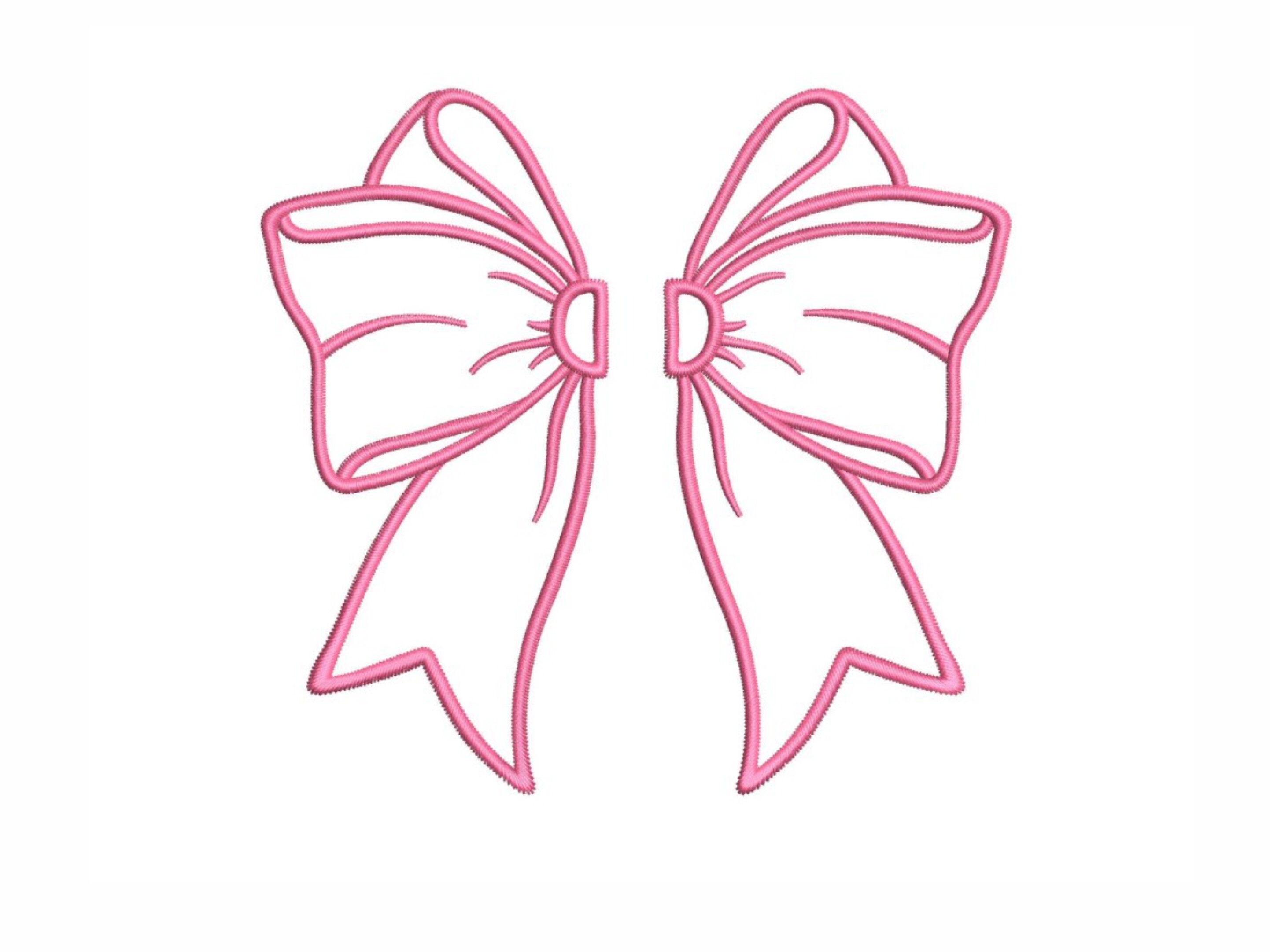 Coquette Split Bow Applique