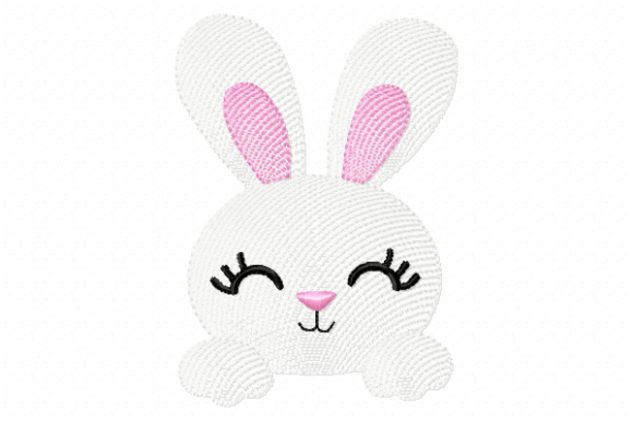 Cute Bunny Embroidery Design