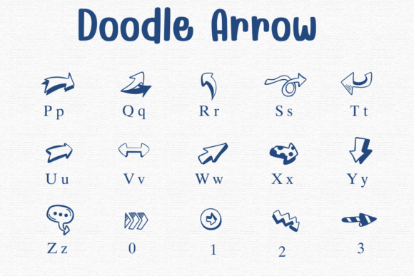 Doodle Arrow Font - Preview 2