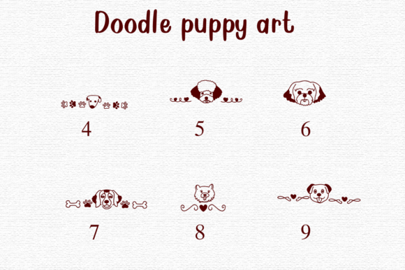 Doodle Puppy Art Font - Preview 3