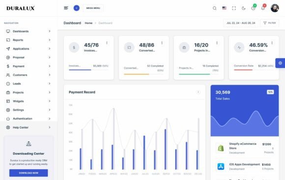 Duralux - Next JS Dashboard Template
