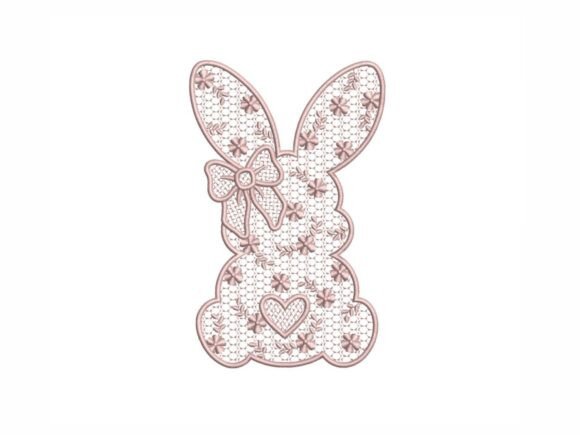 Easter Bunny with Bow