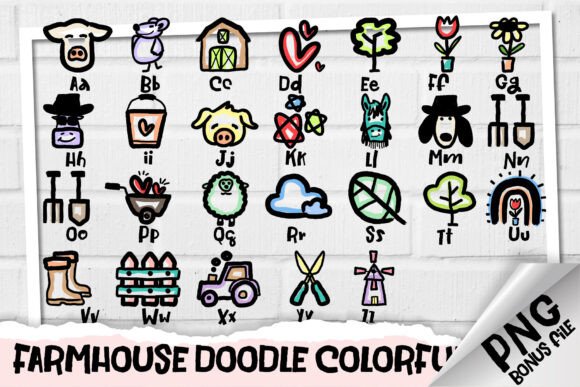 Farmhouse Doodle Font - Preview 1