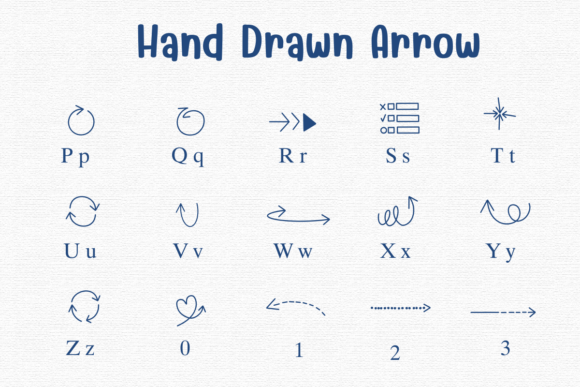 Hand Drawn Arrow Font - Preview 2