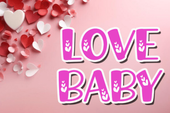 Love Mom Font PNG with transparent background - Preview 4