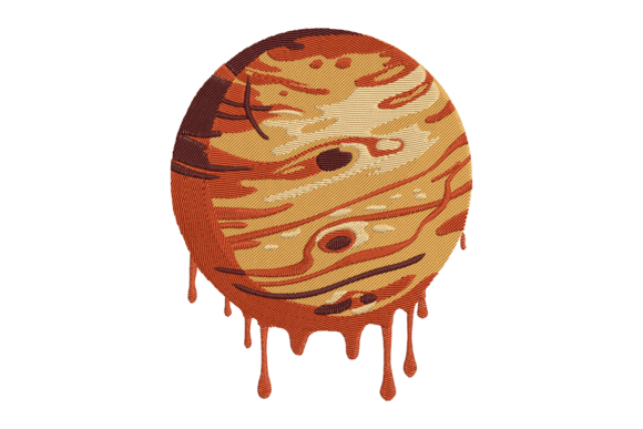 Melting Jupiter Planet