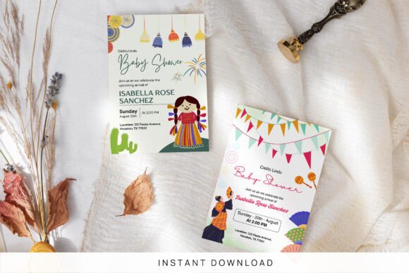 Mexican Baby Shower Invitation Template