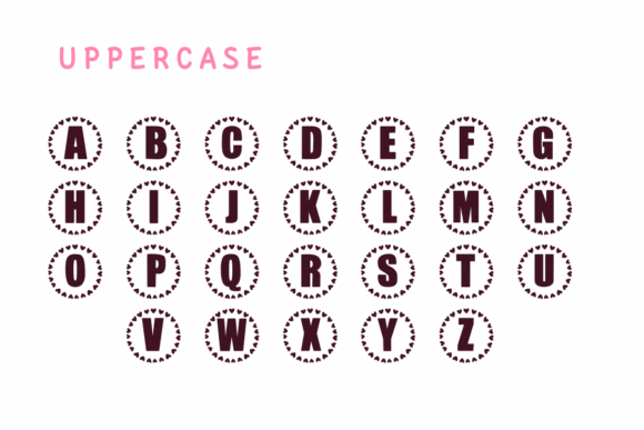 Monogram Family Font PNG with transparent background - Preview 1