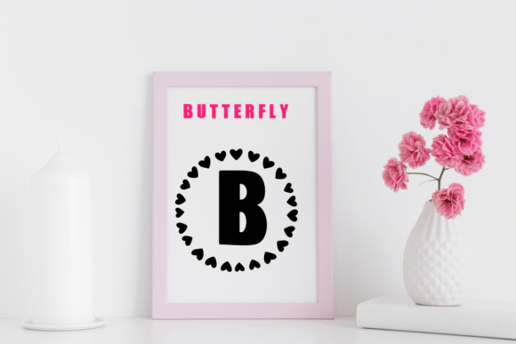 Monogram Family Font PNG with transparent background - Preview 3