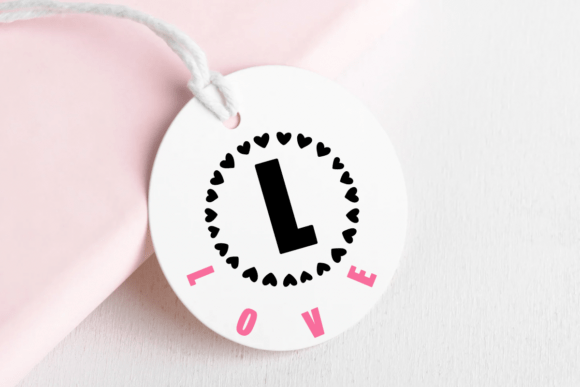 Monogram Family Font PNG with transparent background - Preview 4