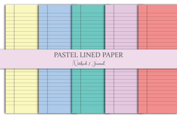 Pastel Lined Journal Paper | Notebook