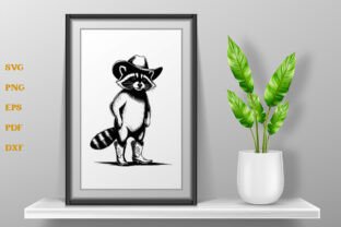 Raccoon with Cowboy Hat Western SVG PNG Graphic by Craftabledesign ...