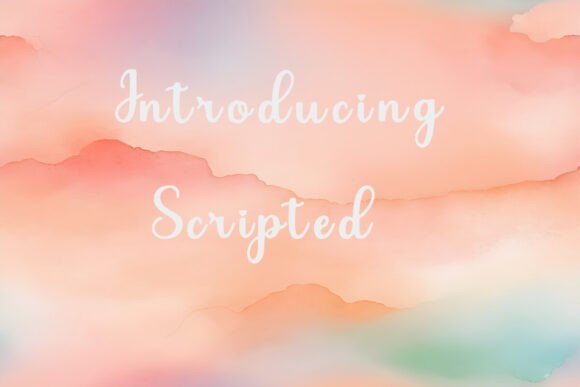 Scripted Font PNG with transparent background - Preview 1