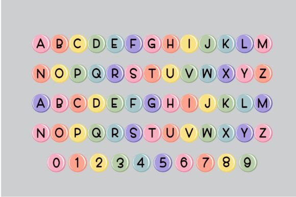Alphabet Beads Font - Preview 1