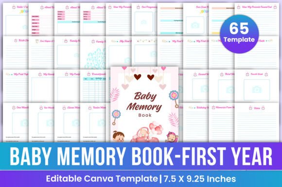Baby Memory Book - First Year Canva