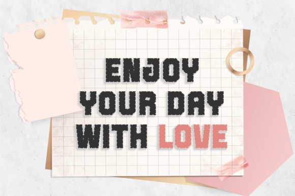 Coarse Thick Font - Preview 1