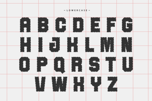 Coarse Thick Font - Preview 6