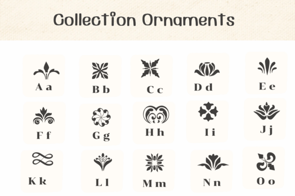 Collection Ornaments Font - Preview 1