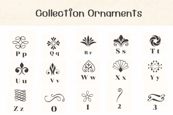 Collection Ornaments Font - Preview 2