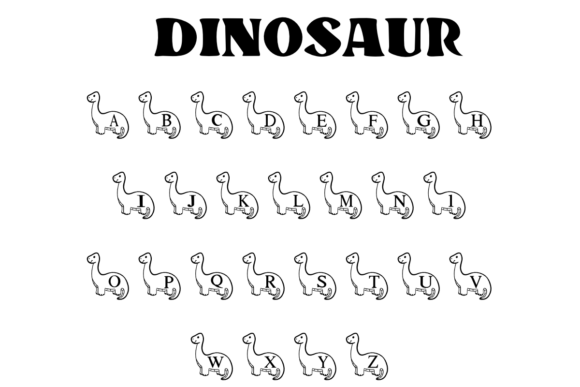 Dinosaur Font - Preview 1