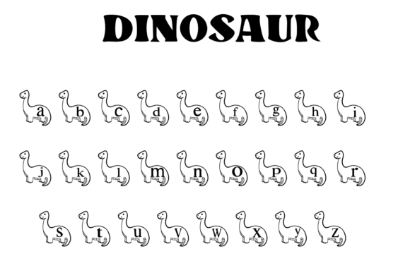 Dinosaur Font - Preview 2