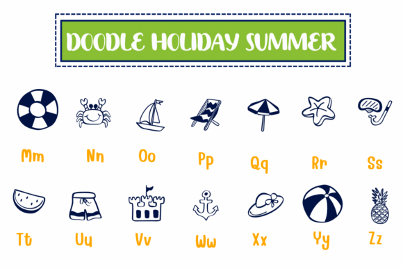 Doodle Holiday Summer Font - Preview 2