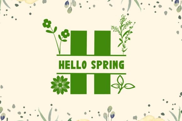 Flower Spring Monogram Font - Preview 1