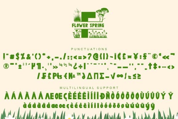 Flower Spring Monogram Font - Preview 5