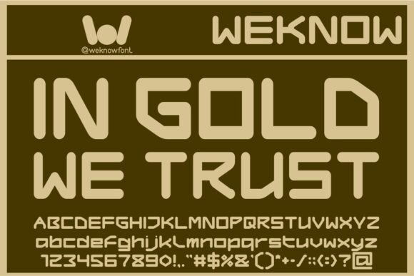 Gold Standard Font PNG with transparent background - Preview 1