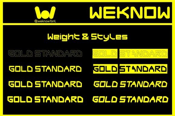 Gold Standard Font PNG with transparent background - Preview 5