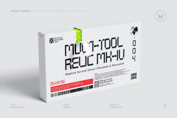 Kalipixel Font PNG with transparent background - Preview 1