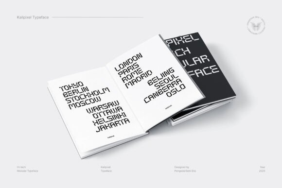 Kalipixel Font PNG with transparent background - Preview 4