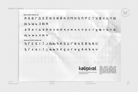 Kalipixel Font PNG with transparent background - Preview 6