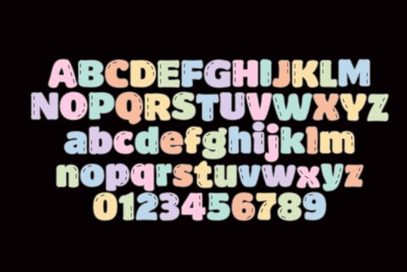 Loli Pastel Font PNG with transparent background - Preview 1