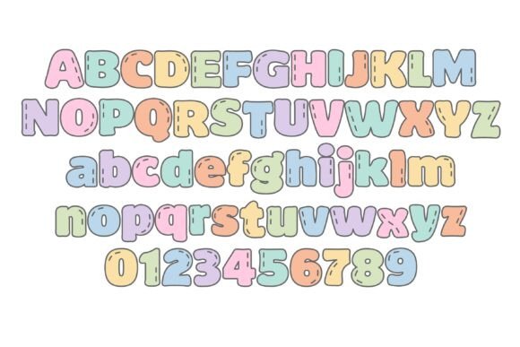 Loli Pastel Font PNG with transparent background - Preview 6
