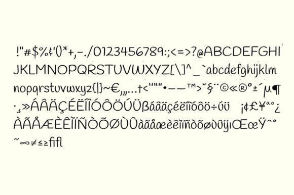 Nyoetes Font PNG with transparent background - Preview 5