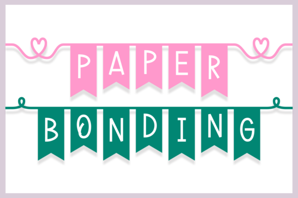 Bonding Lettering Color Paper Bonding Font by Wankriss · Creative Fabrica