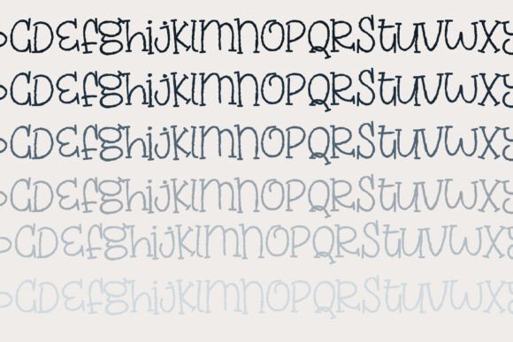 Poppyhead Font PNG with transparent background - Preview 3