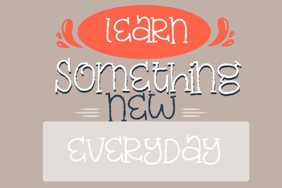Poppyhead Font PNG with transparent background - Preview 4