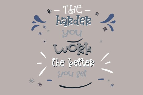 Pretty Iggy Font PNG with transparent background - Preview 4