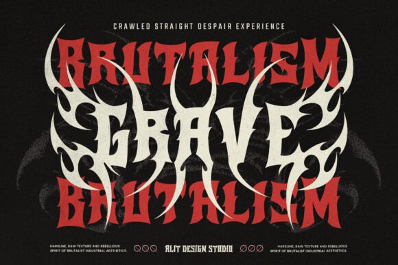 Red Band Font PNG with transparent background - Preview 2